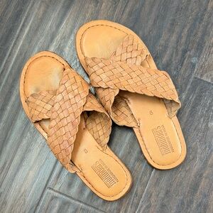 Mohinder Woven Leather Sandals